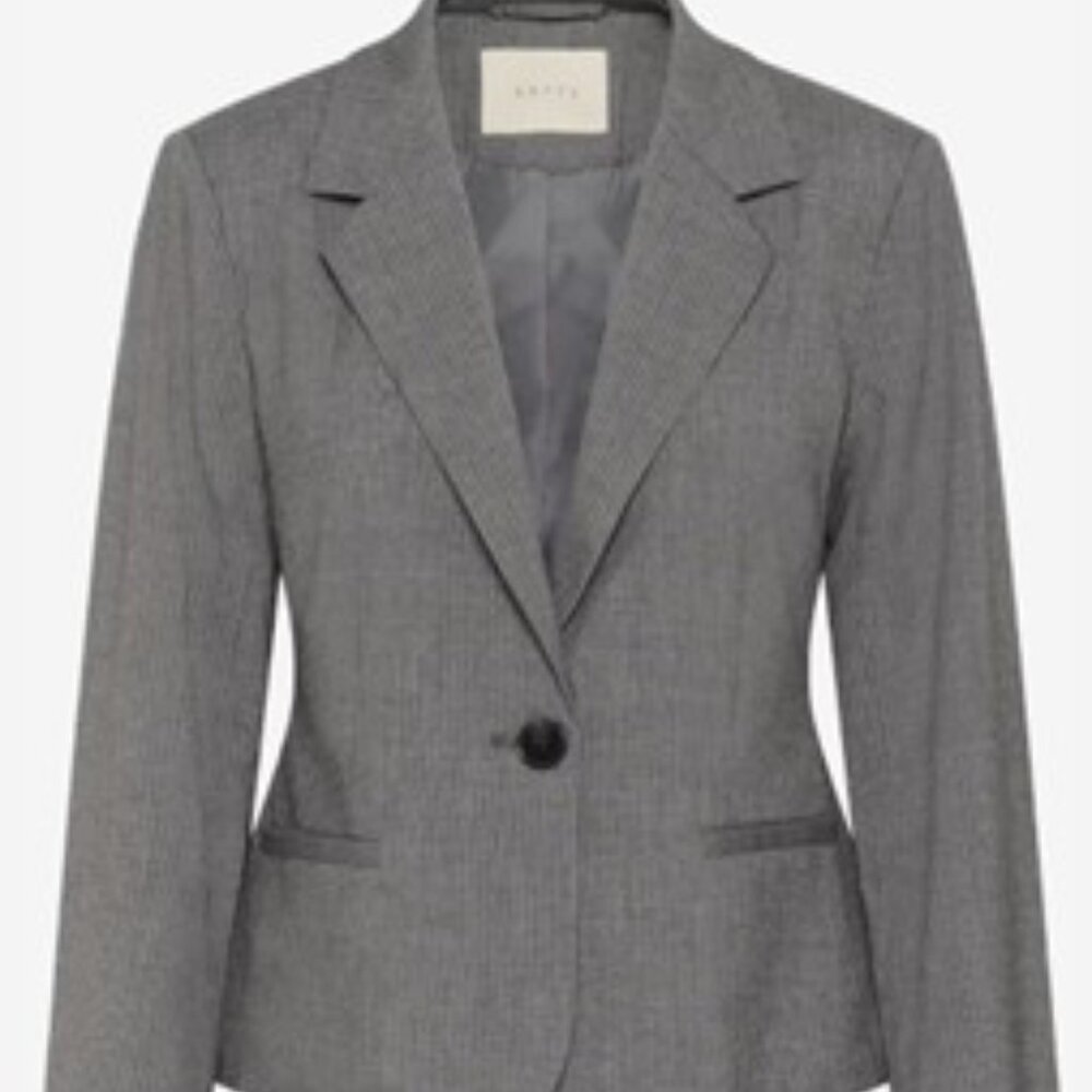 NWT Kaffe Blazer 'Ellie' in Mottled Grey Women's Charcoal Blazer size38 - Picture 12 of 14